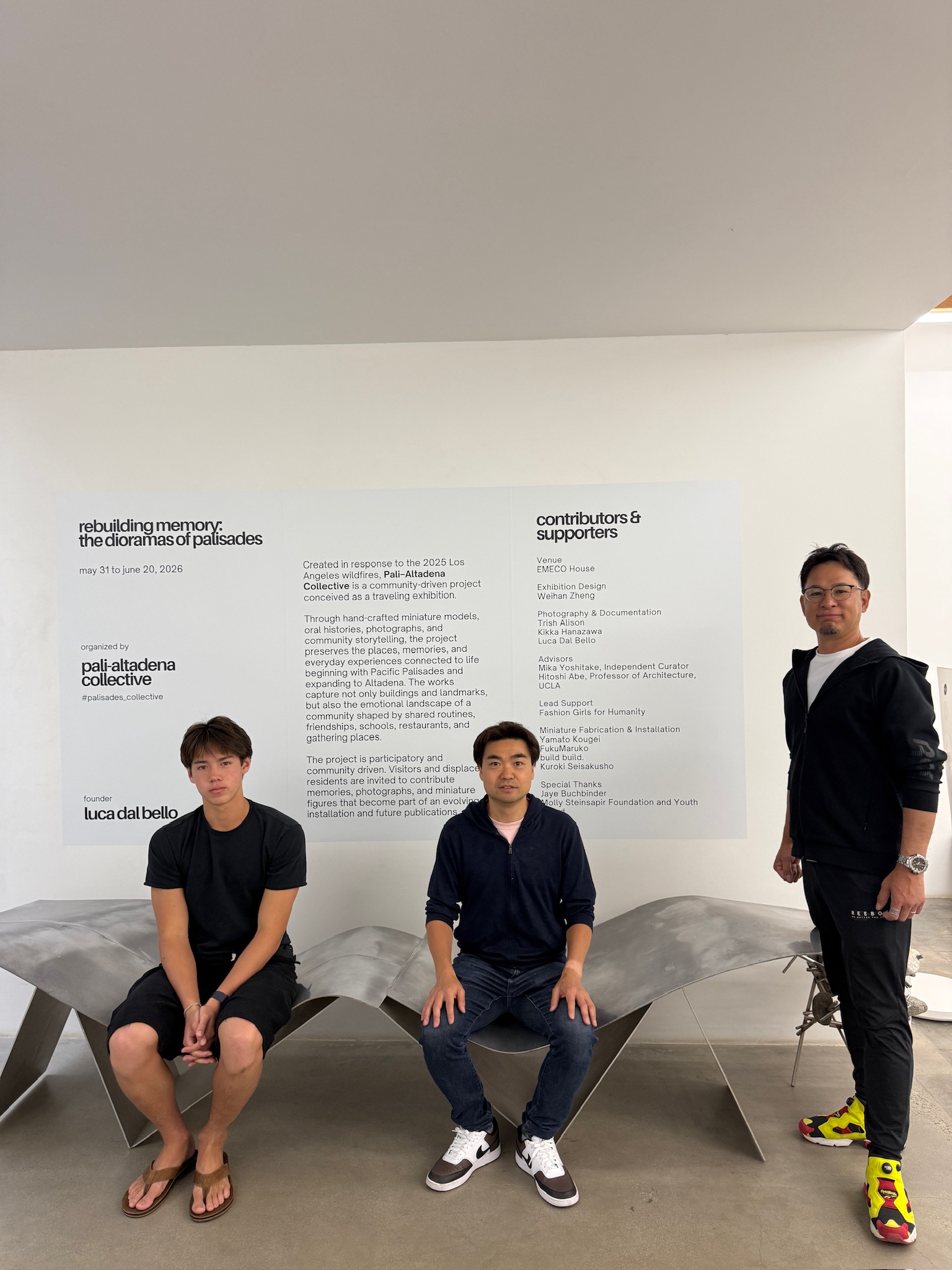 Community workshop with students and miniature models
